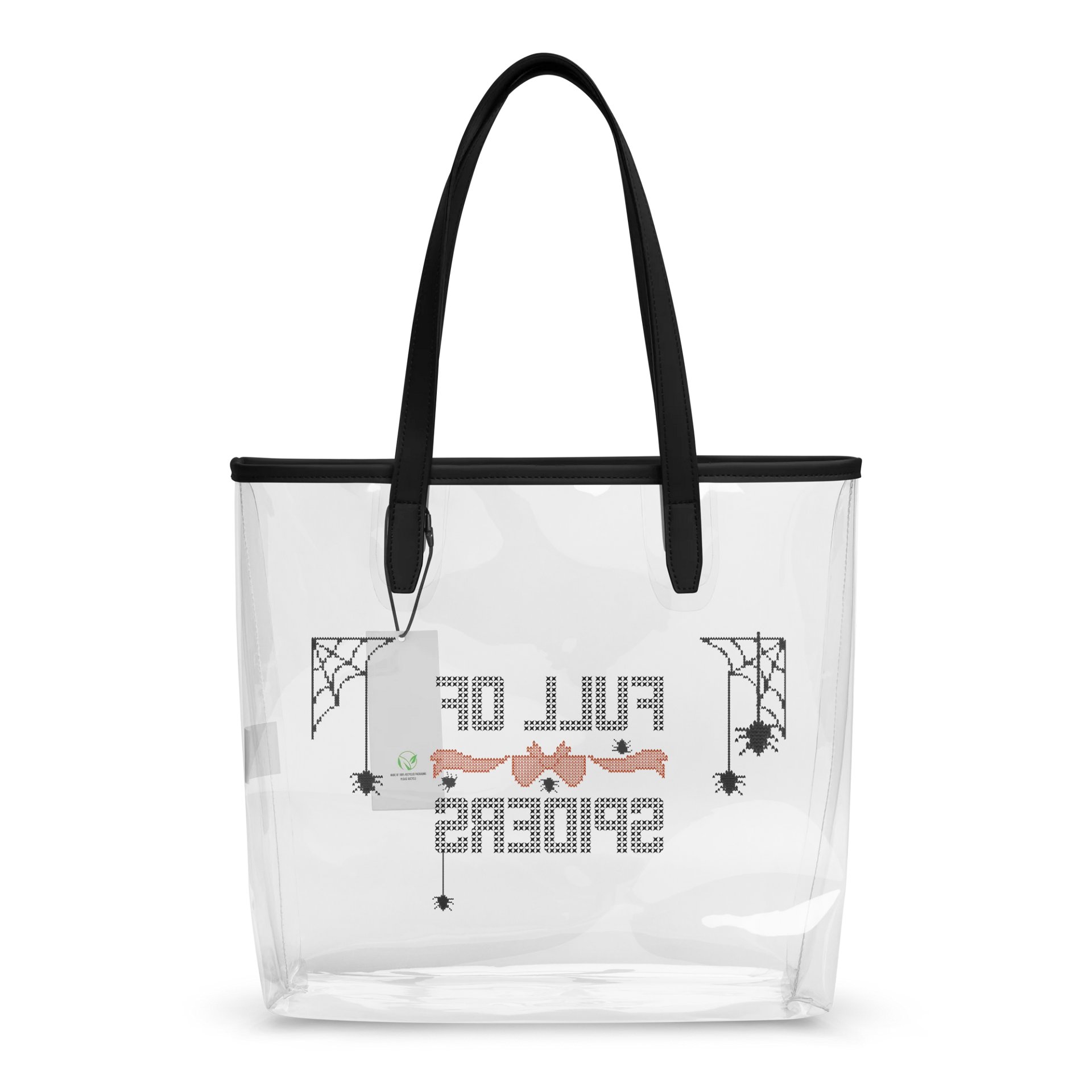 Full of Spiders clear tote product image (6)