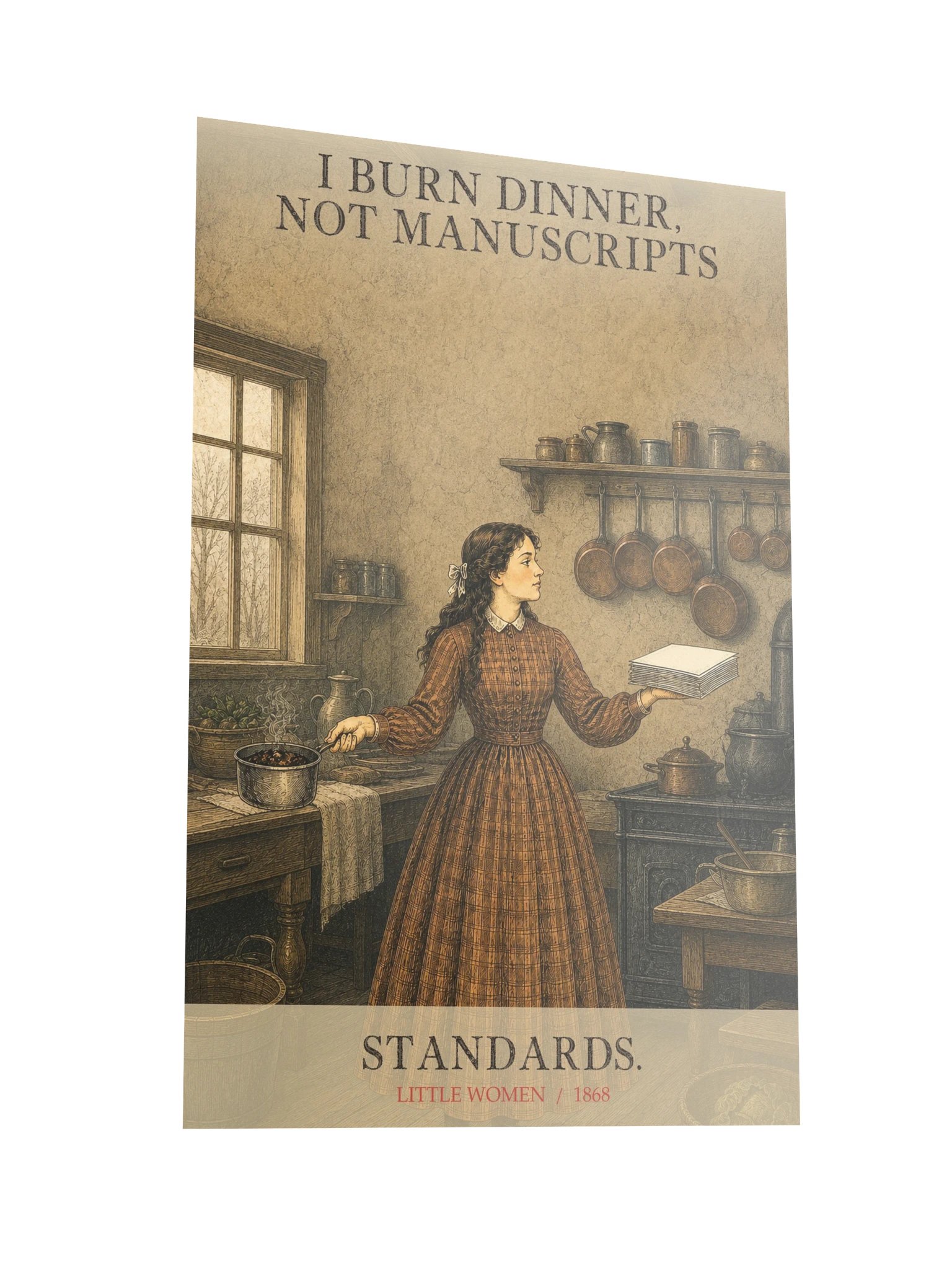 Burn Dinner Not Manuscripts -- Little Women Art Print product image (10)