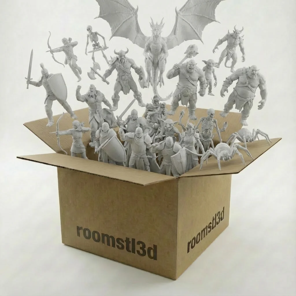 Mega Mixed Tabletop STL Set – 600GB+ Miniatures, Terrain & Army Models product image (3)