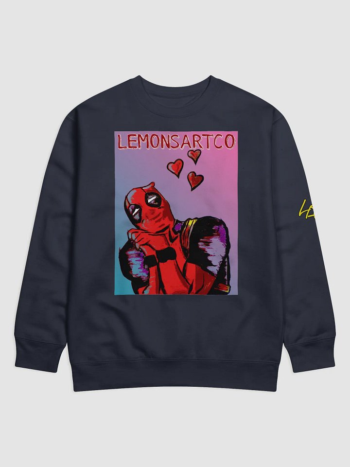 Deadpool Hearts Blue2Pink Sweatshirt product image (1)