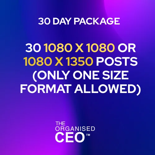 30 1080 X 1080 or 1080 X 1350 posts (ONLY ONE SIZE FORMAT ALLOWED) product image (1)