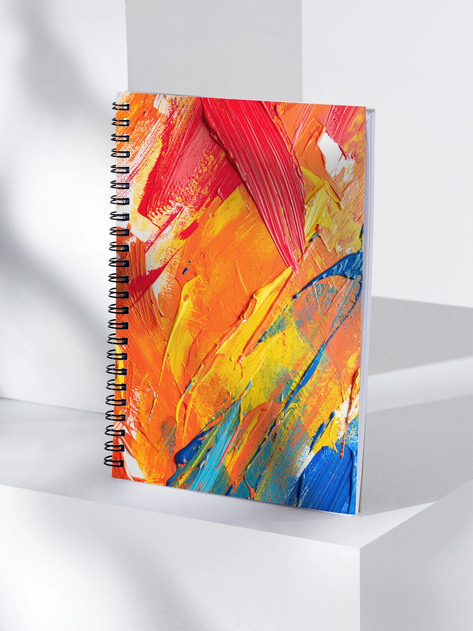 Vibrant Brushstrokes Spiral Notebook product image (4)