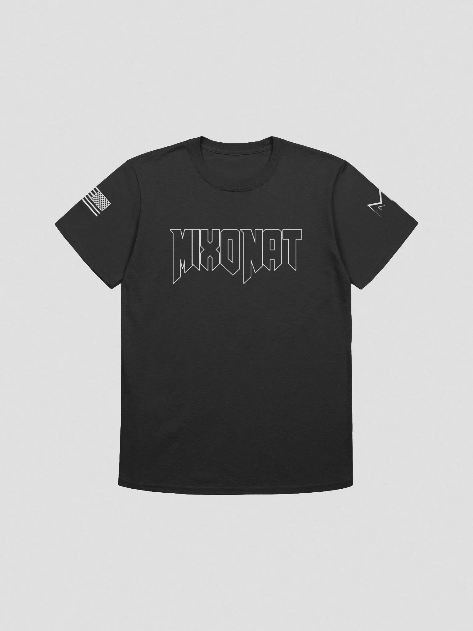 White Outline MixoNat T Shirt product image (1)