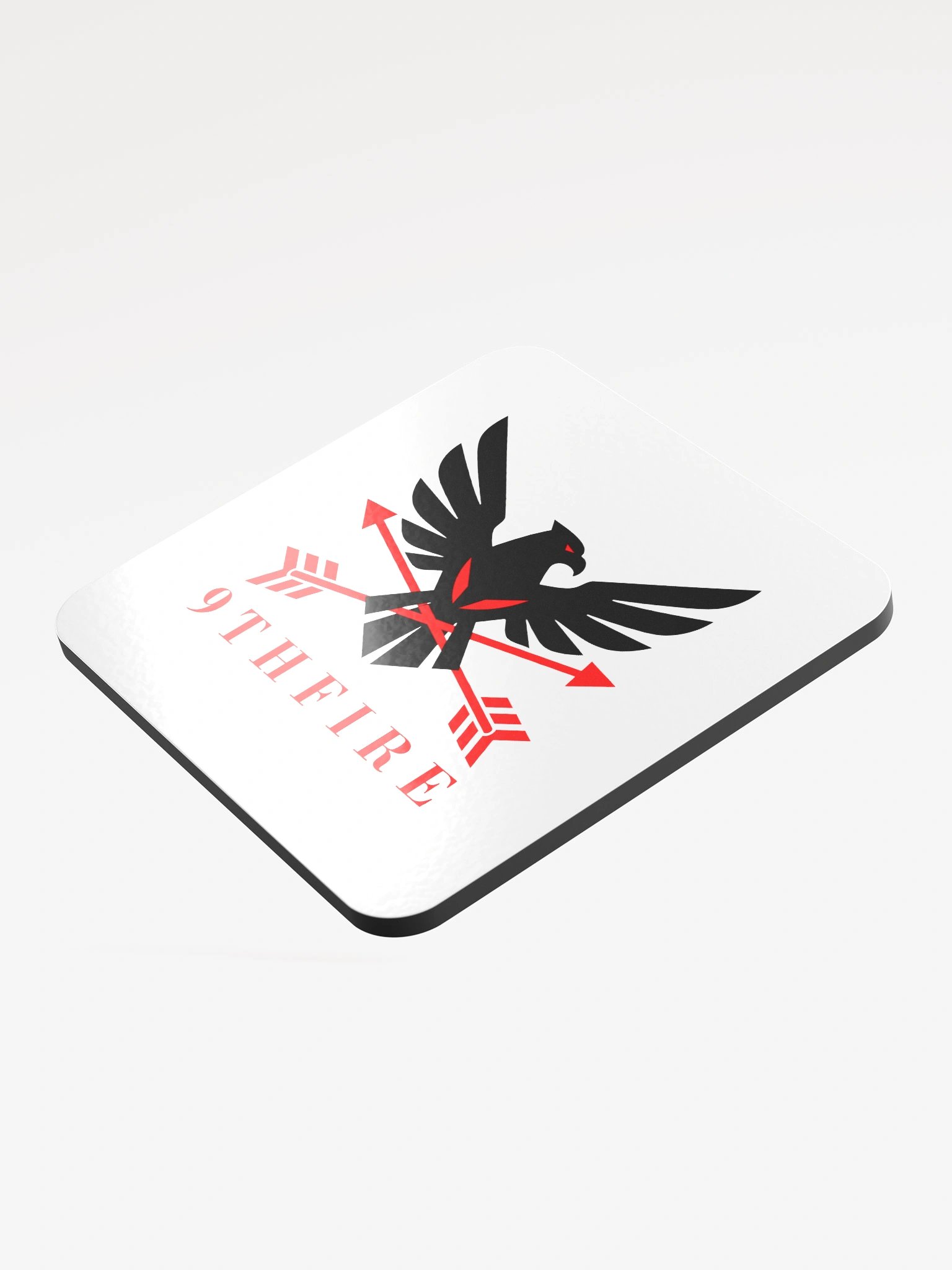 9th Fire Glossed Cork Coaster product image (3)