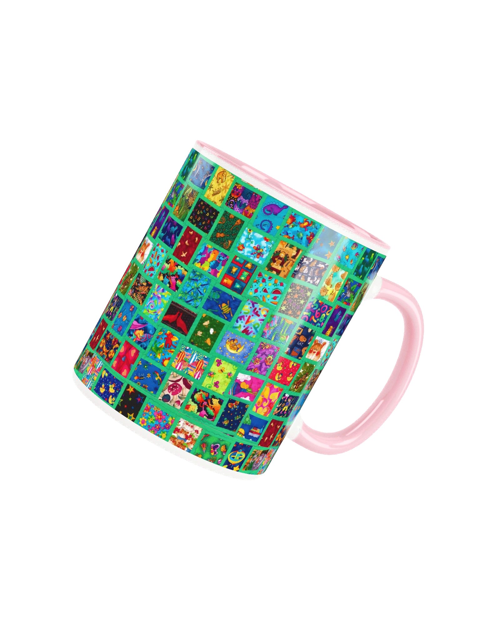 Quilt Mug (Pink/White) product image (4)
