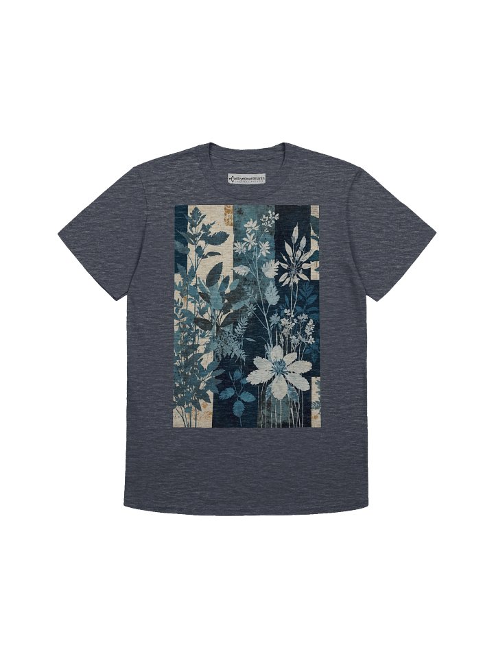 Botanical Cyanotype Design T-Shirt product image (30)