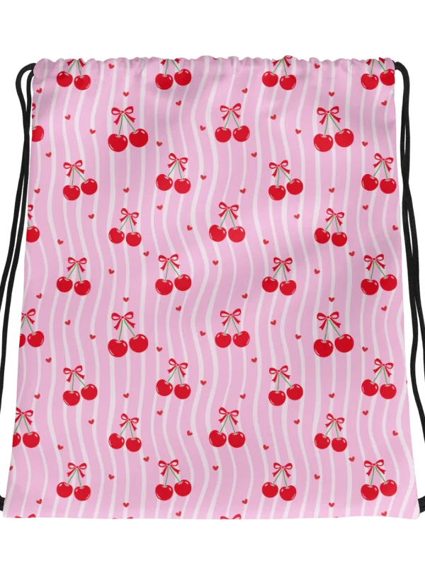 Cherry Blossom Dreams Gym Drawstring Bag product image (4)