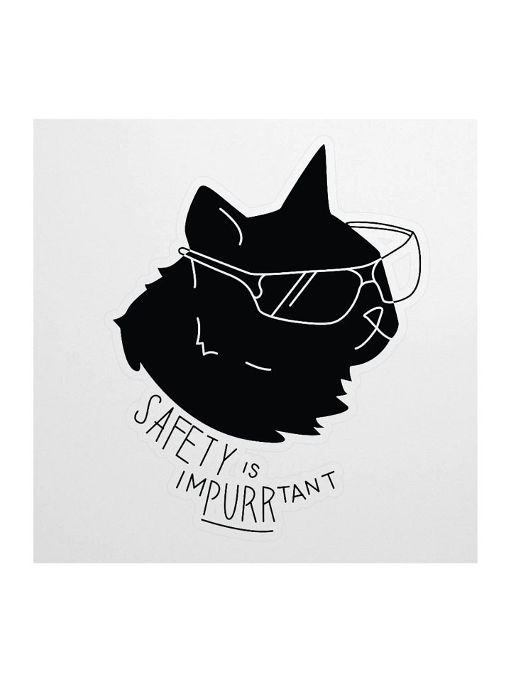Safety is imPURRtant sticker product image (3)