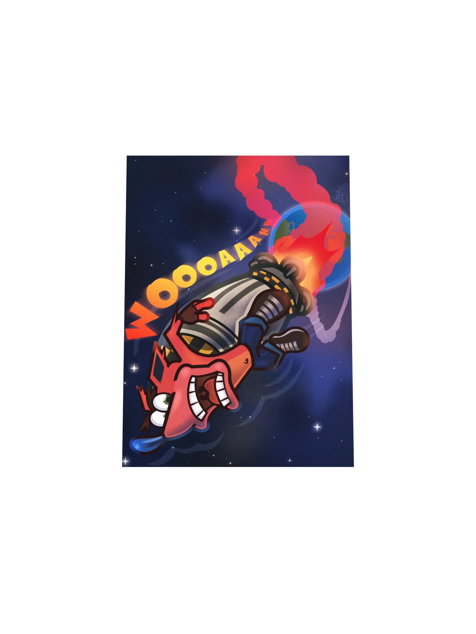 Crashin' into Space - Print product image (11)
