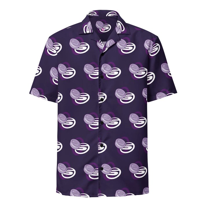 Stimulant Records Hawaiian All Over Print Shirt Purple Logo product image (1)