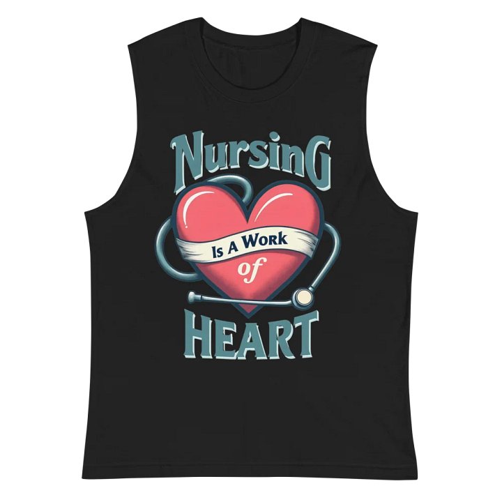 Nursing Heartbeat Muscle Tank product image (3)