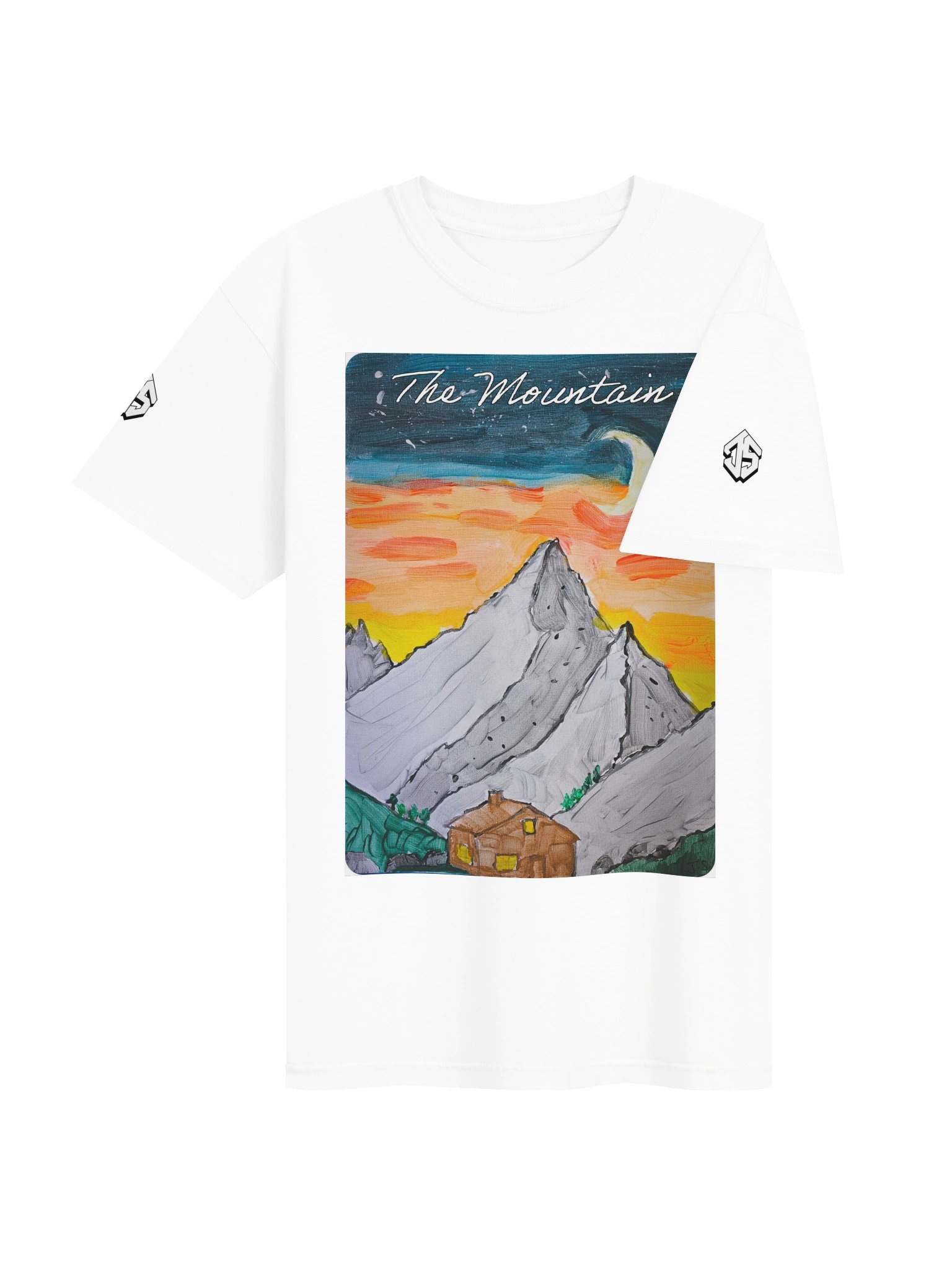 DOJS - The Mountain (Colour) T-shirt in White product image (4)