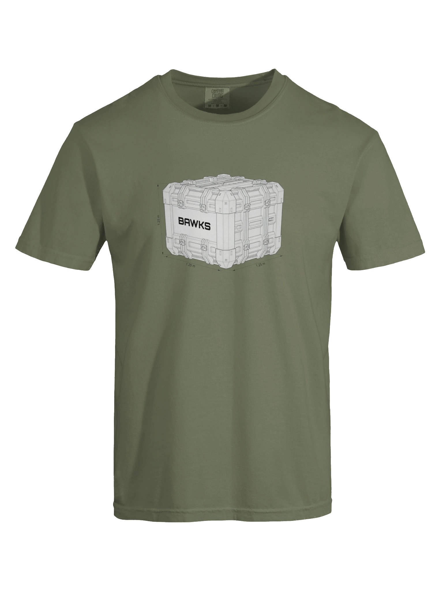 BAWKS – 1.25 m Cargo Box Schematic Tee product image (5)