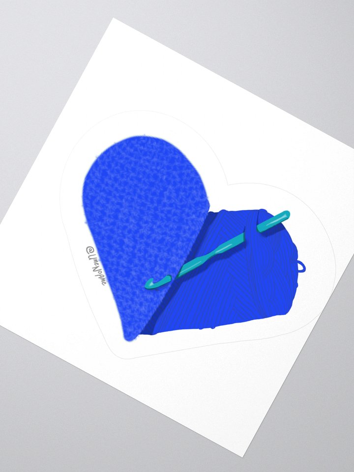 Crochet Love - Blue Sticker product image (4)