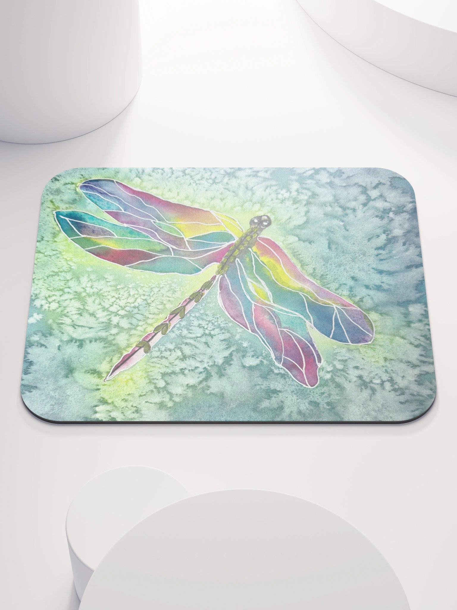 Rainbow Dragonfly Mouse Pad product image (1)