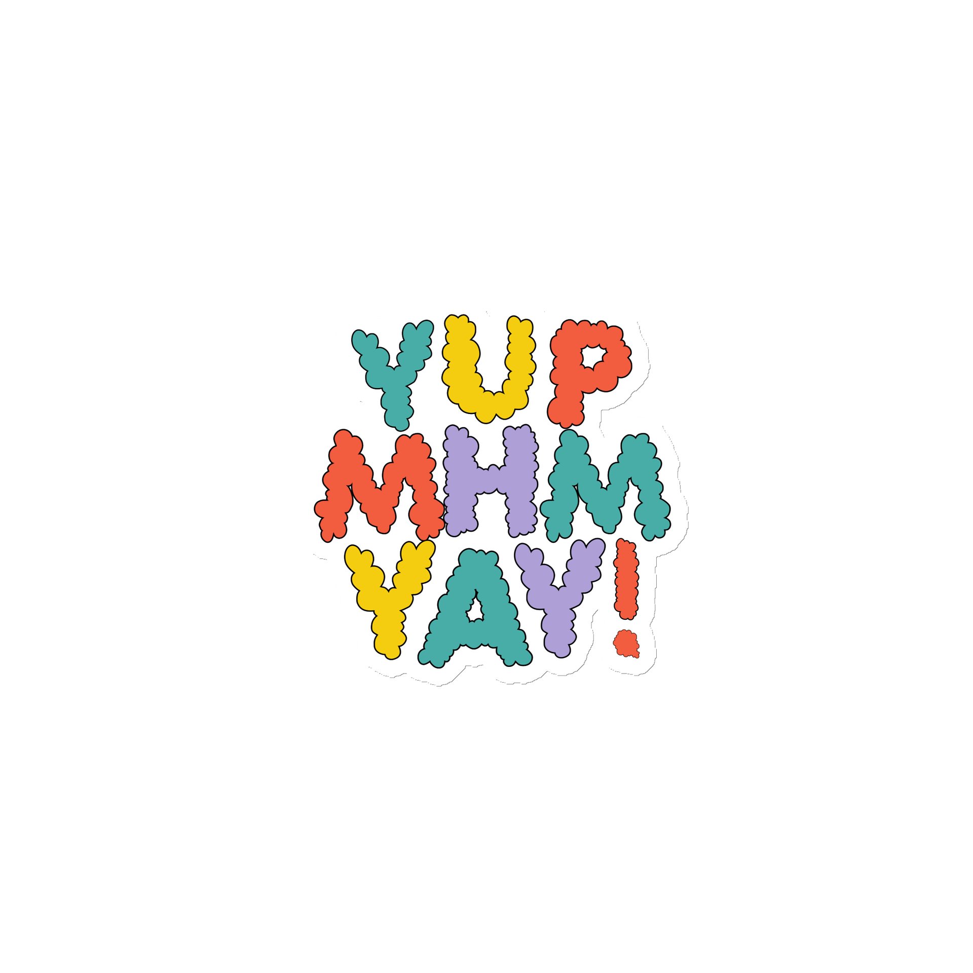 YUP MHM YAY! Colorful Bubble Magnet product image (1)