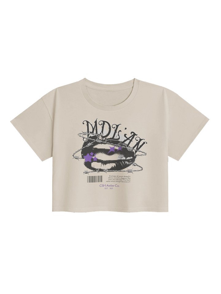 MDL'AN Cropped Tee – Power & Protection Edition product image (4)