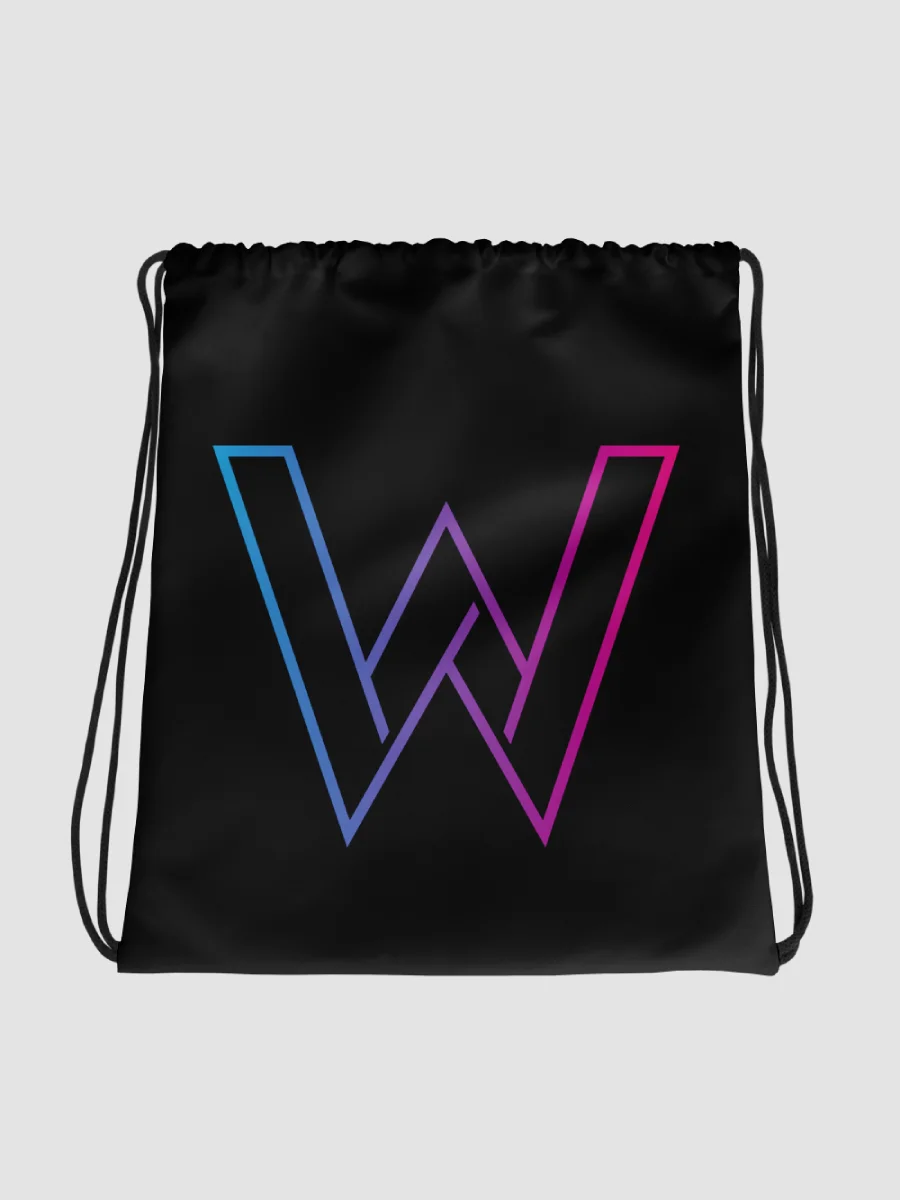 Classic W Drawstring Bag Black product image (1)