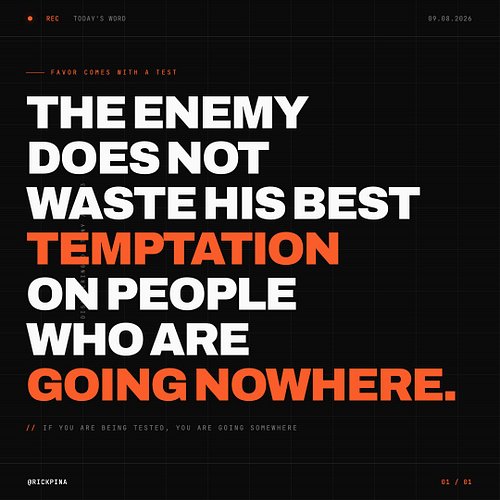Favor Put Joseph In The Room, And The Room Came With A Test.

Look at the order of events. Genesis 39:6 says Potiphar trusted...