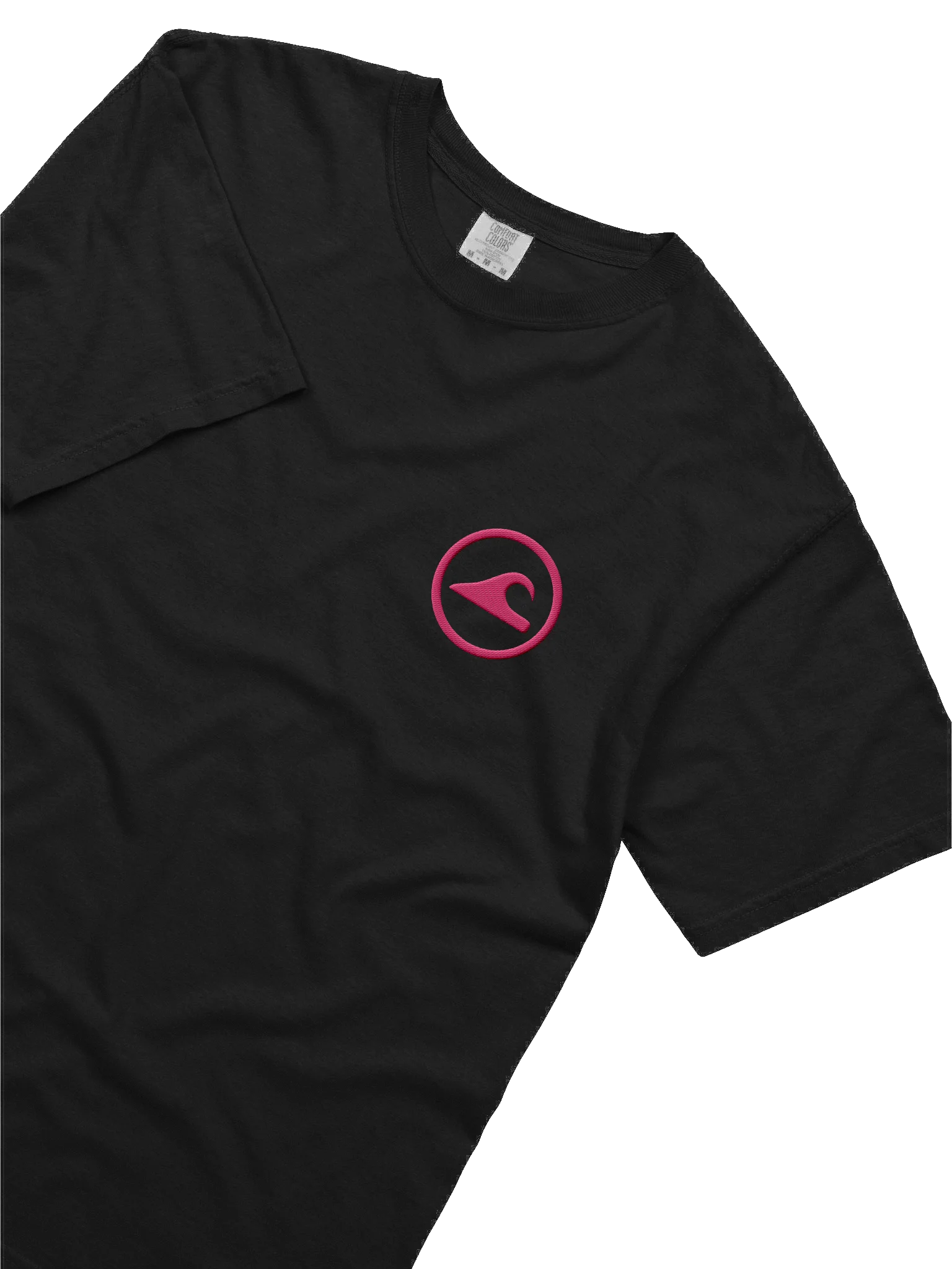 Embroidered Wave Rider Comfort Colors Garment-Dyed Heavyweight T-Shirt (Aurora Pink) product image (5)