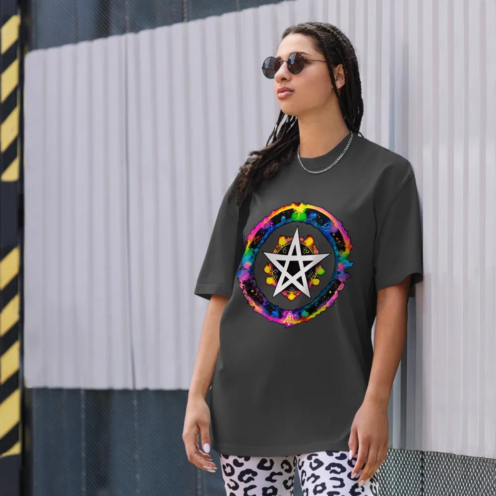 [Pentagram] Oversized T-Shirt product image (8)