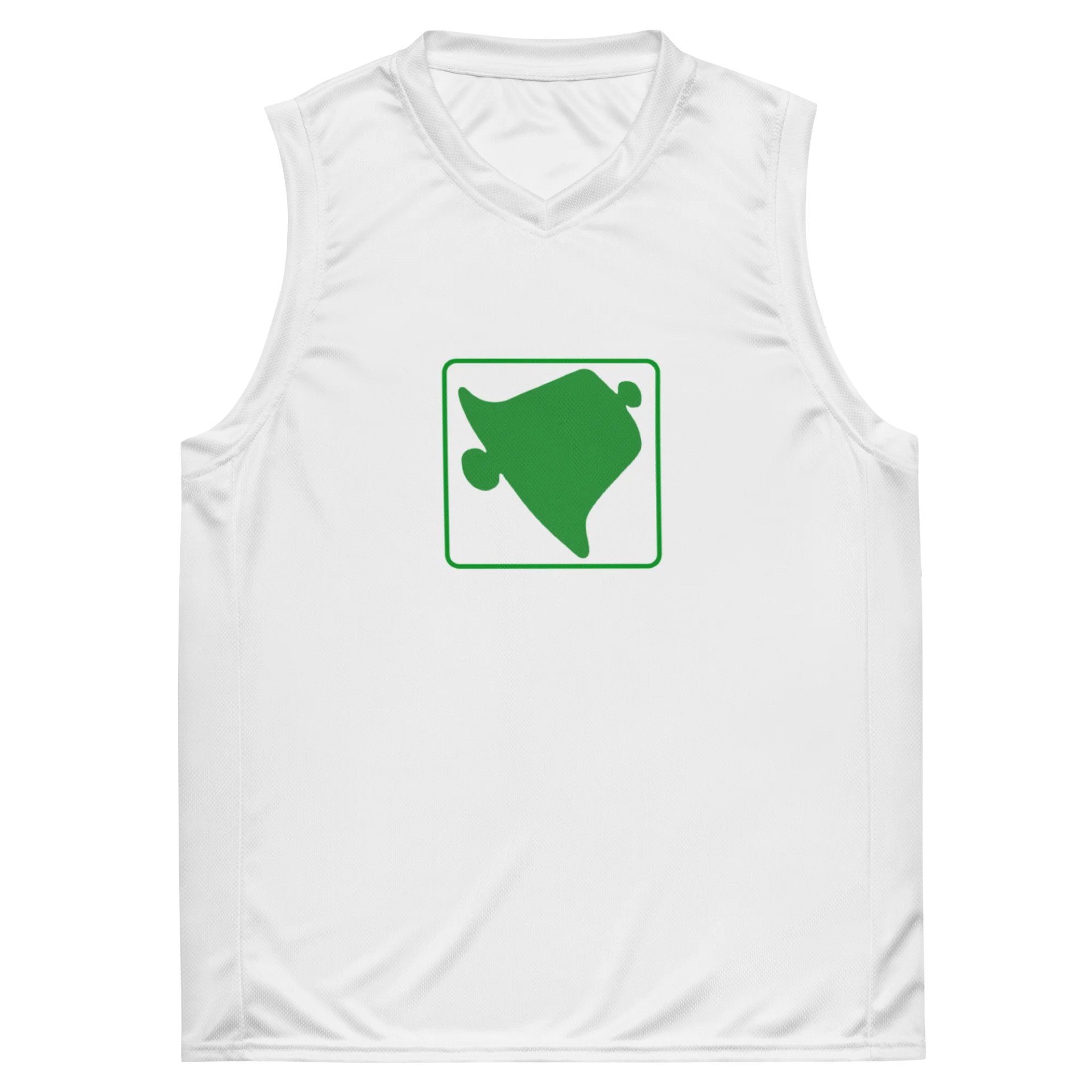 Abstract Green Unisex Basketball Jersey product image (2)