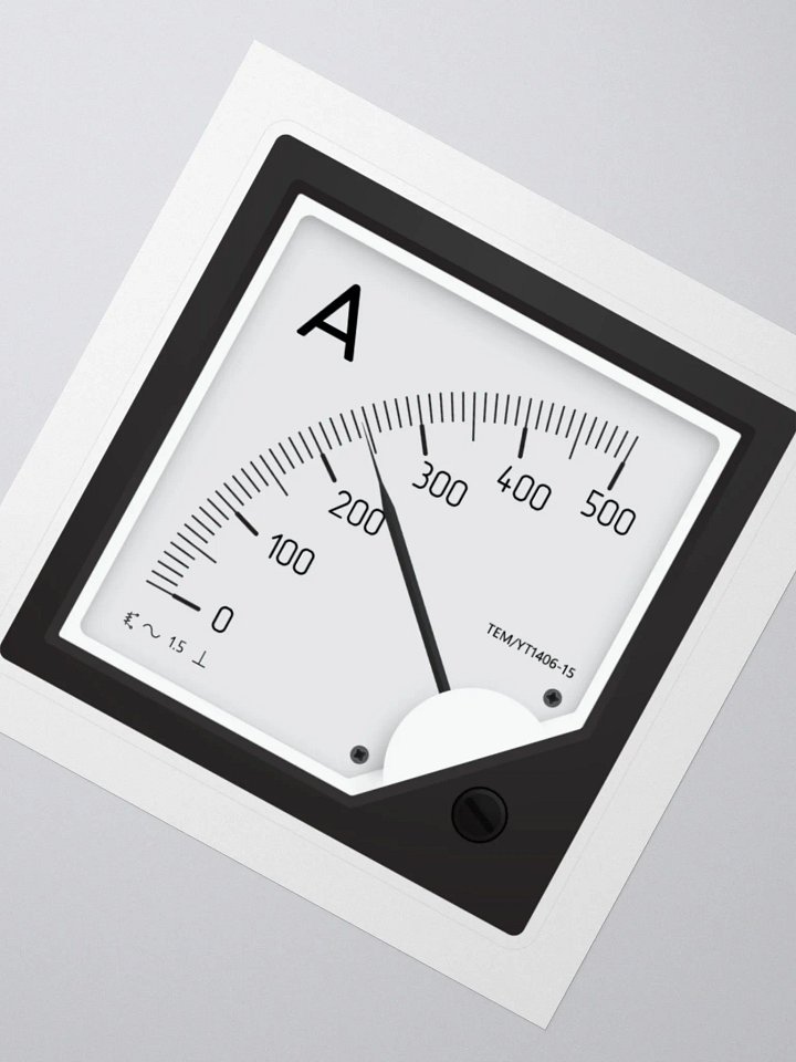 Analog Electric Current Meter - Sticker product image (2)