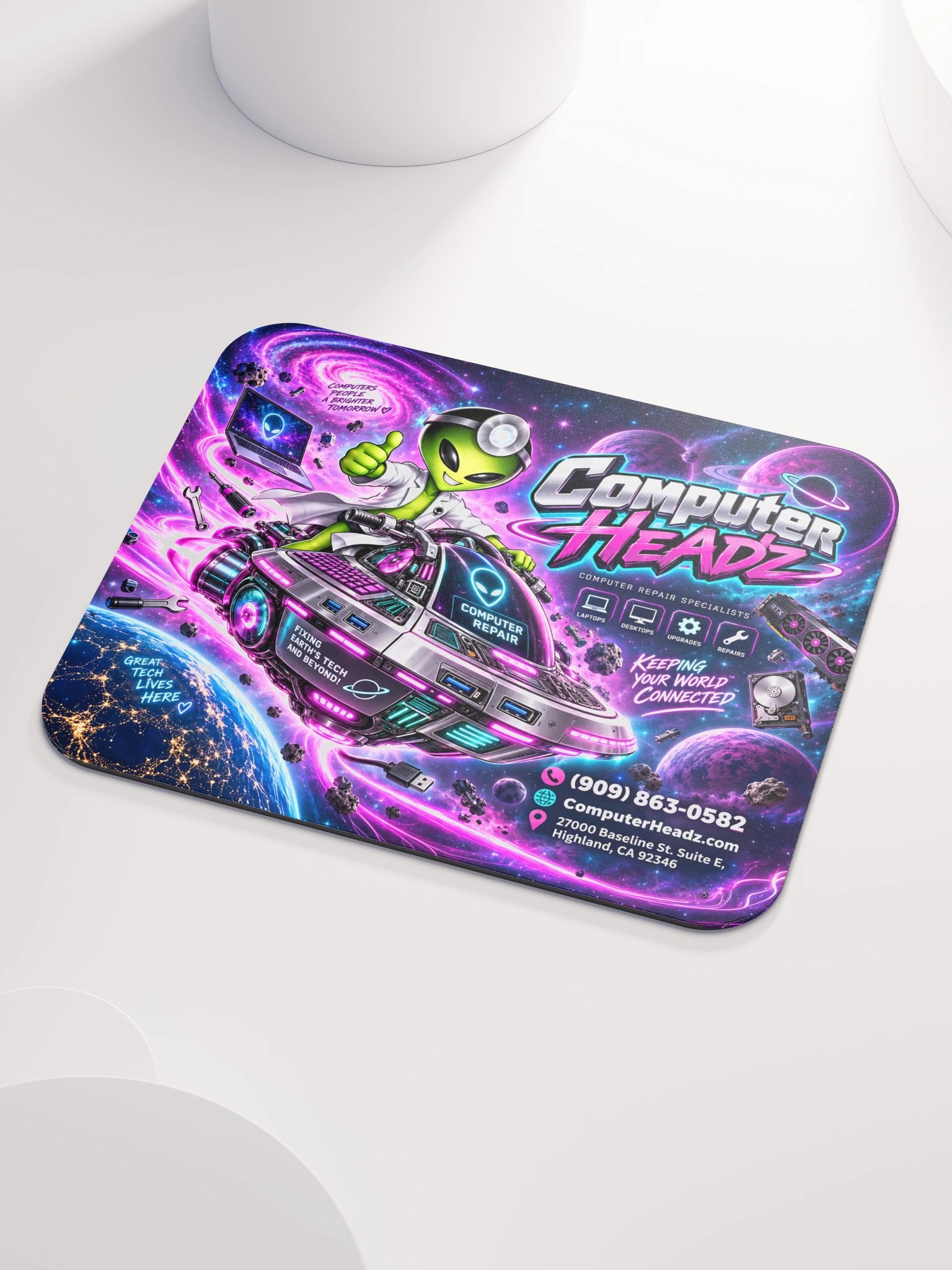 Computer Headz Neon Nebula Mousepad – Edition 02 product image (3)