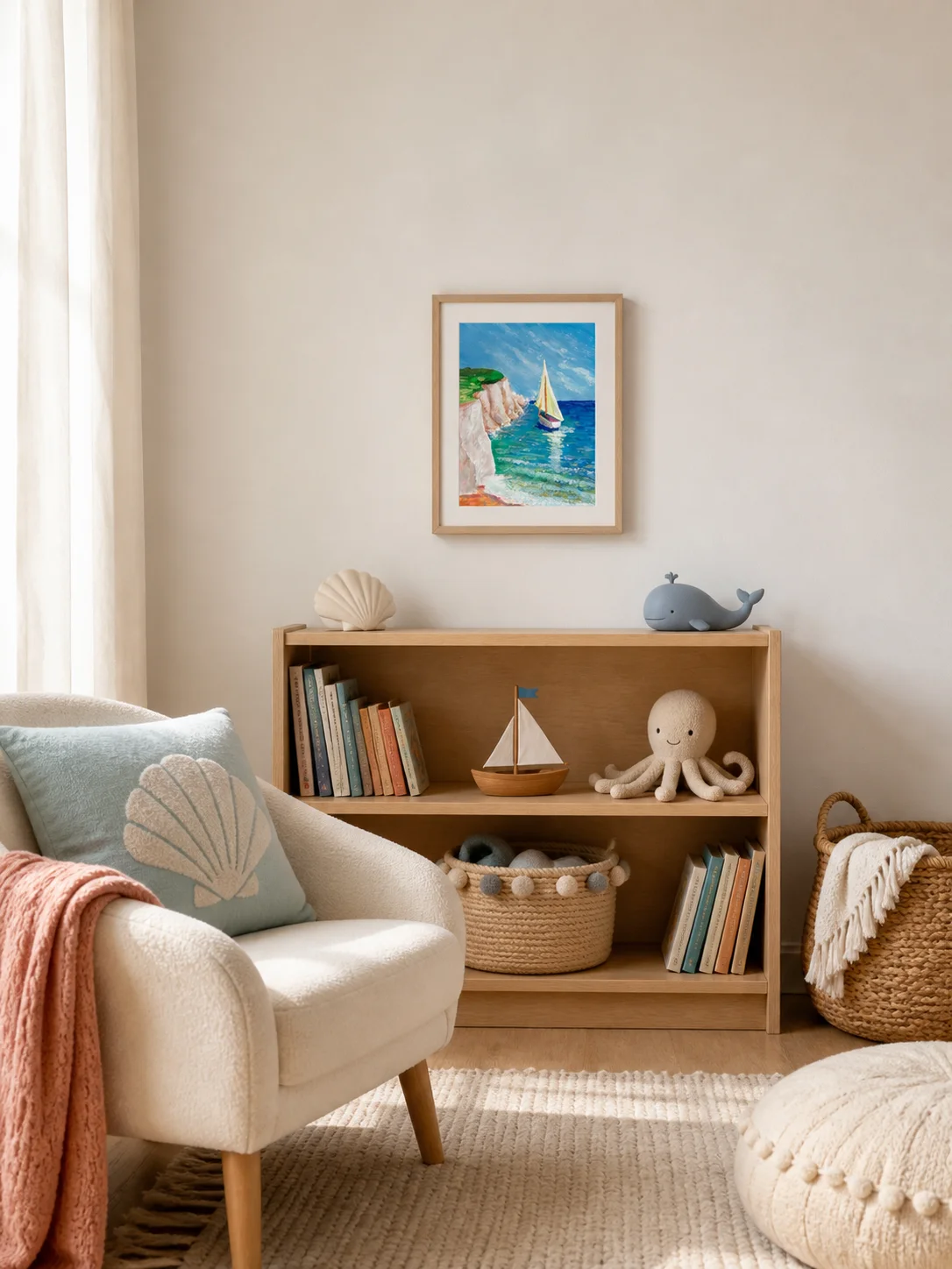Sailboat by the Cliffs — Art Print product image (4)