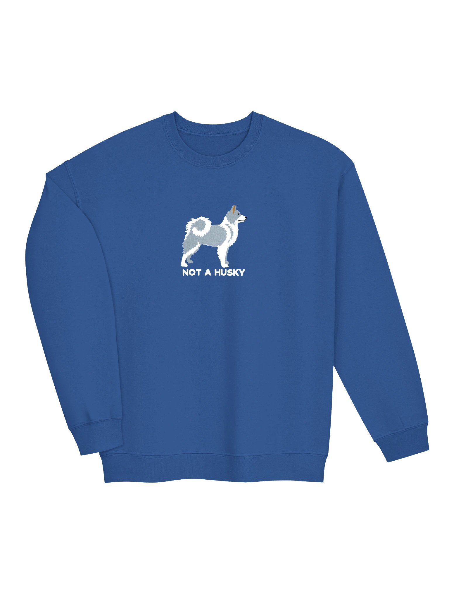 Not a Husky Sweatshirt (Embroidered) of a Yakutian Laika(Gray & White) product image (6)