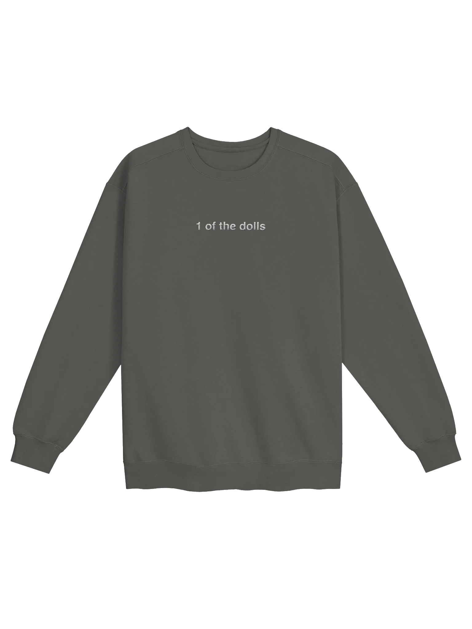 1ofthedolls Embroidered Sweater - White Text