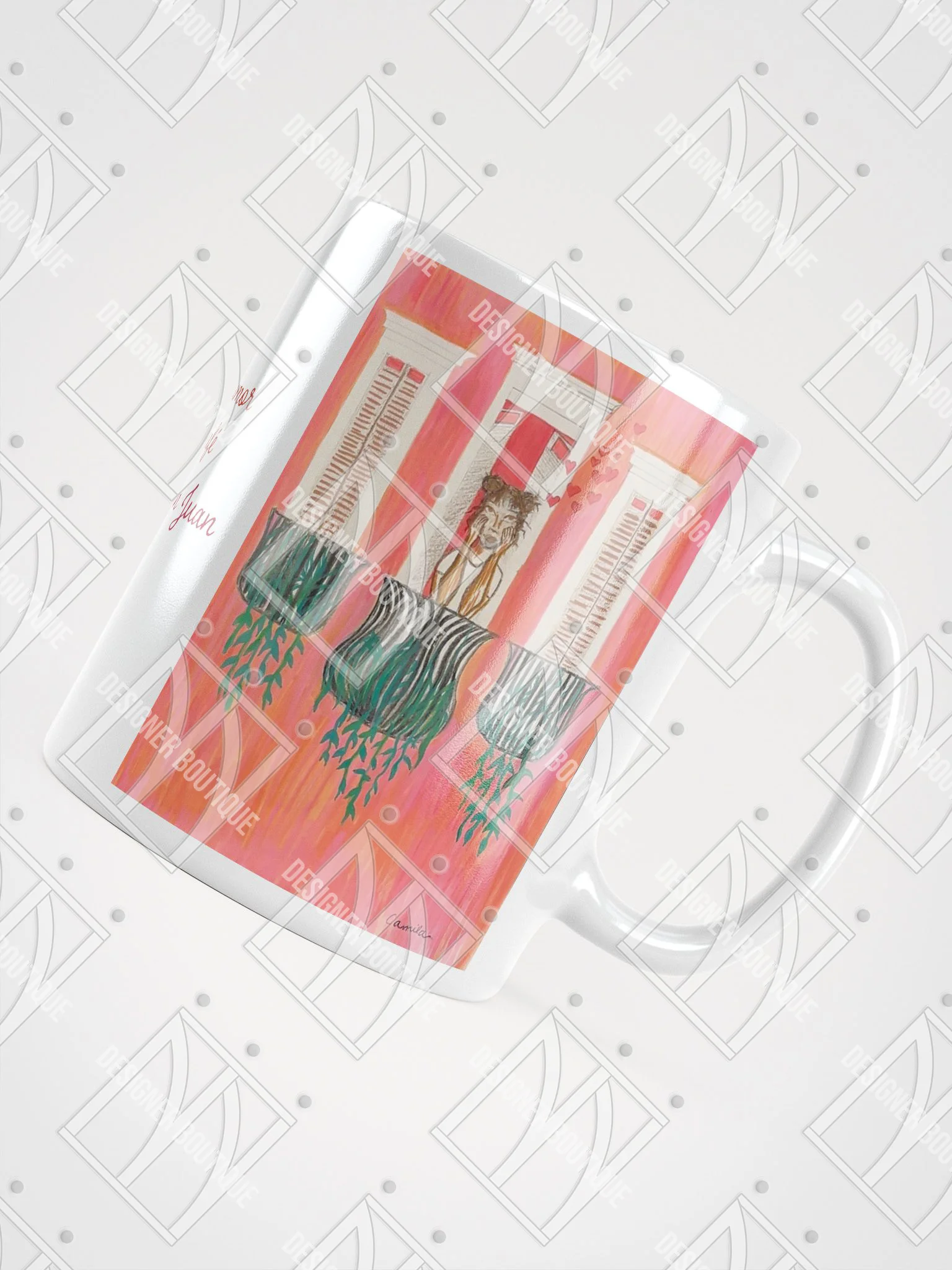 NN Designer Boutique x Camila Arraiza: Taza (Castaña) – Sabor a Amor y Café en el Viejo San Juan product image (6)