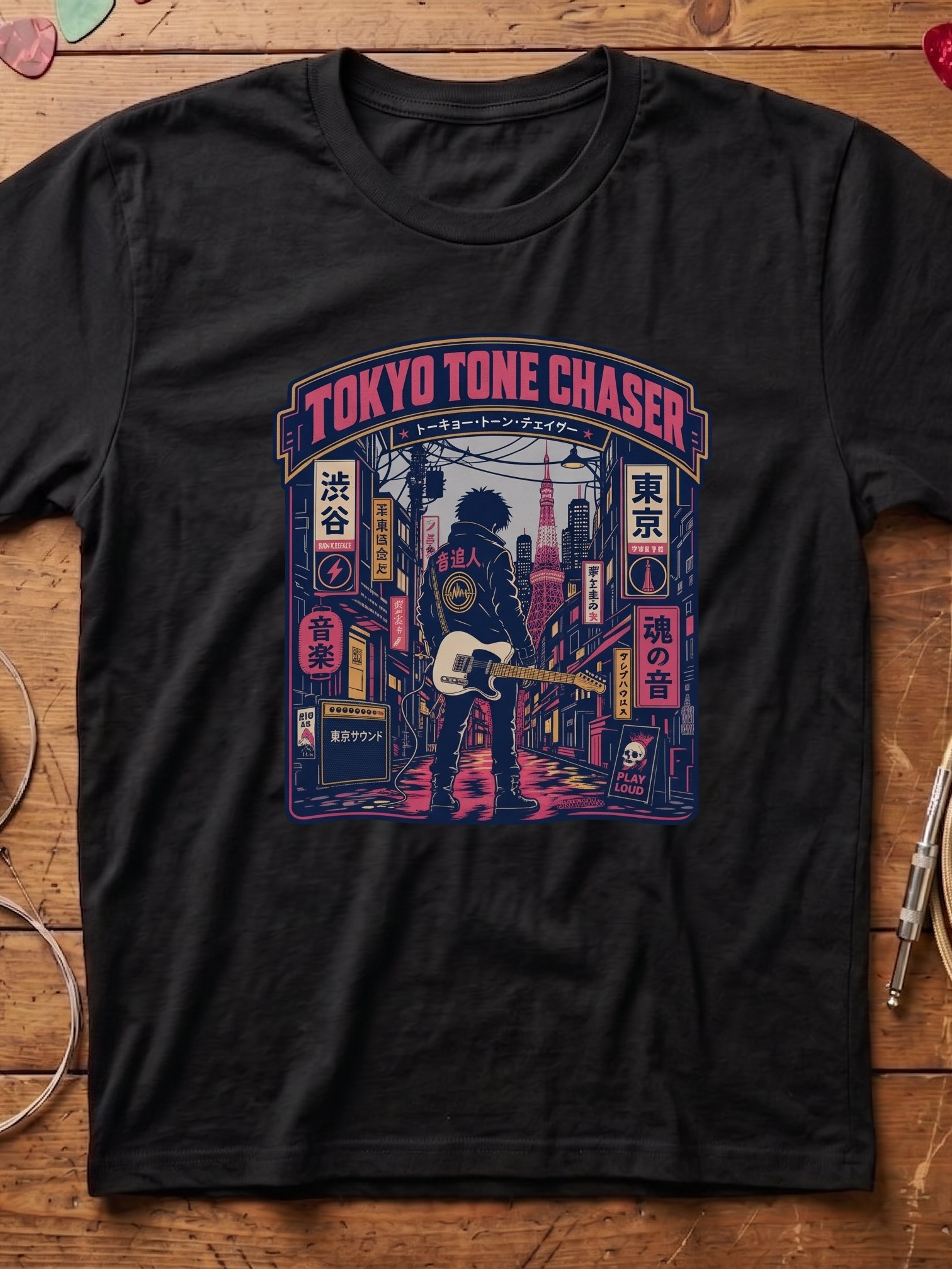 Tokyo Tone Chaser T Type - Japanese Theme Guitar T-Shirt product image (1)