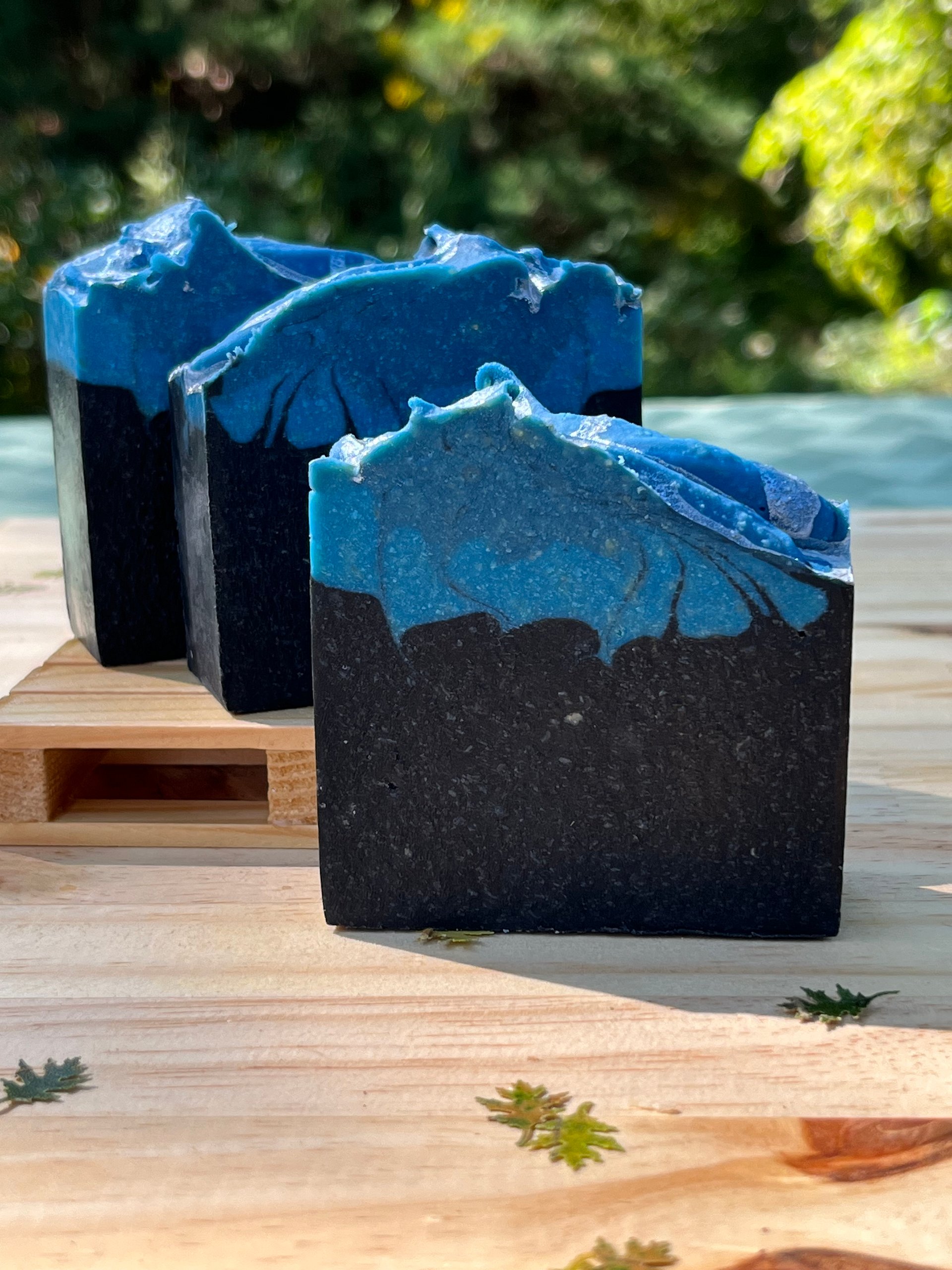 Thunderstorm Cold Process Goat Milk Charcoal Soap product image (1)