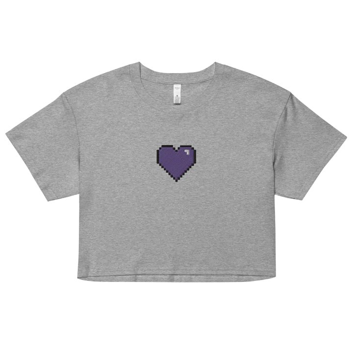 HollyRex Pixel Heart Women's Crop Top product image (1)