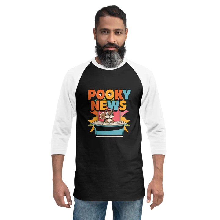 Pooky News ¾ Sleeve Tee product image (2)
