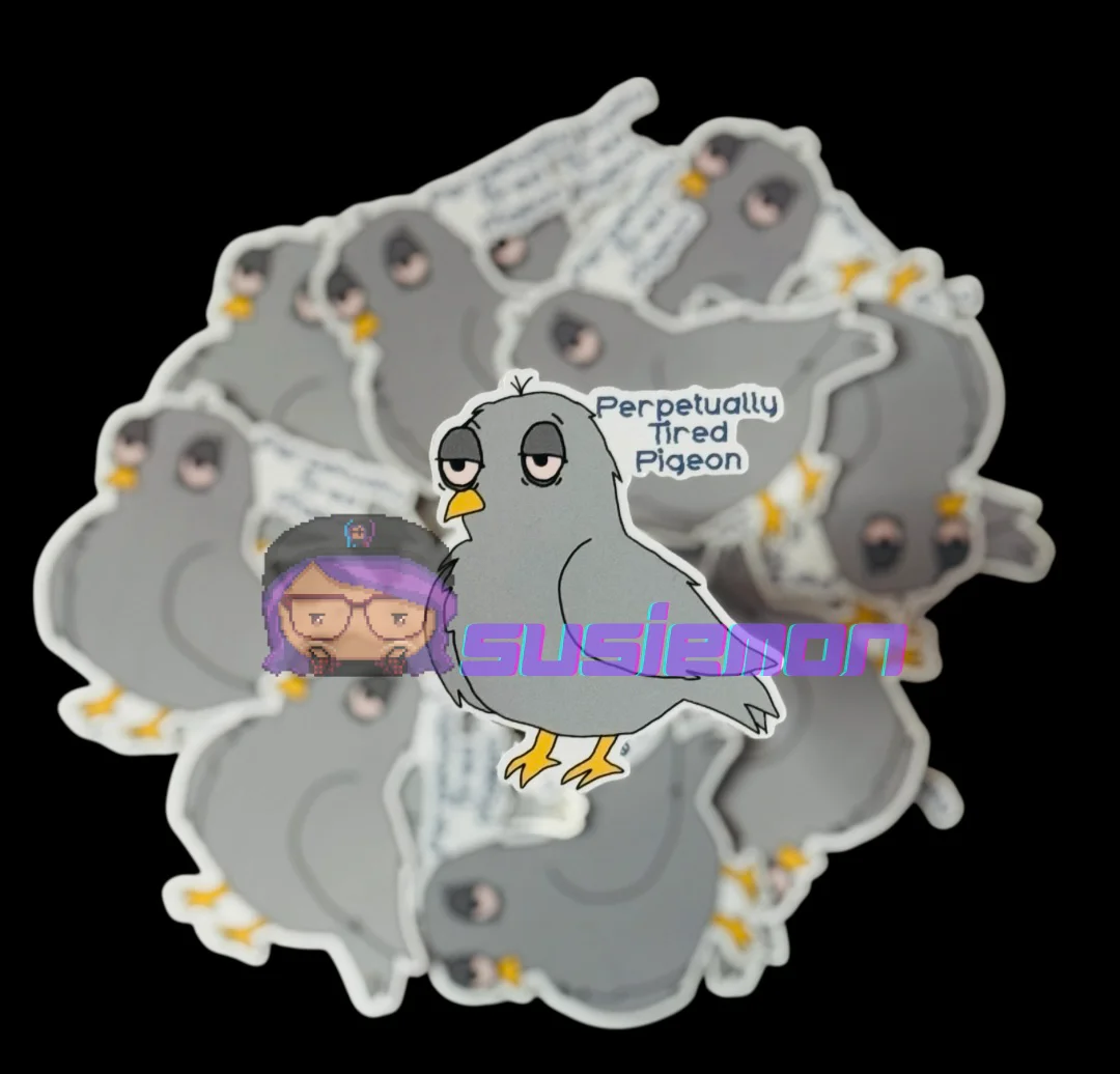 Tired Pidgeon Sticker product image (1)