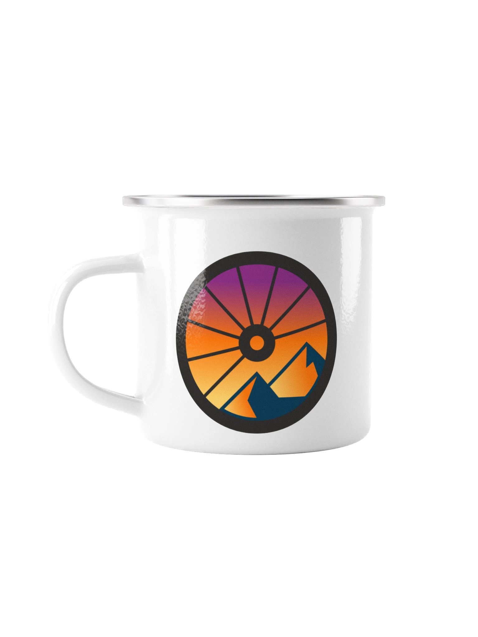 Lost Spoke Enamel Camp Mug – Full Colour product image (1)