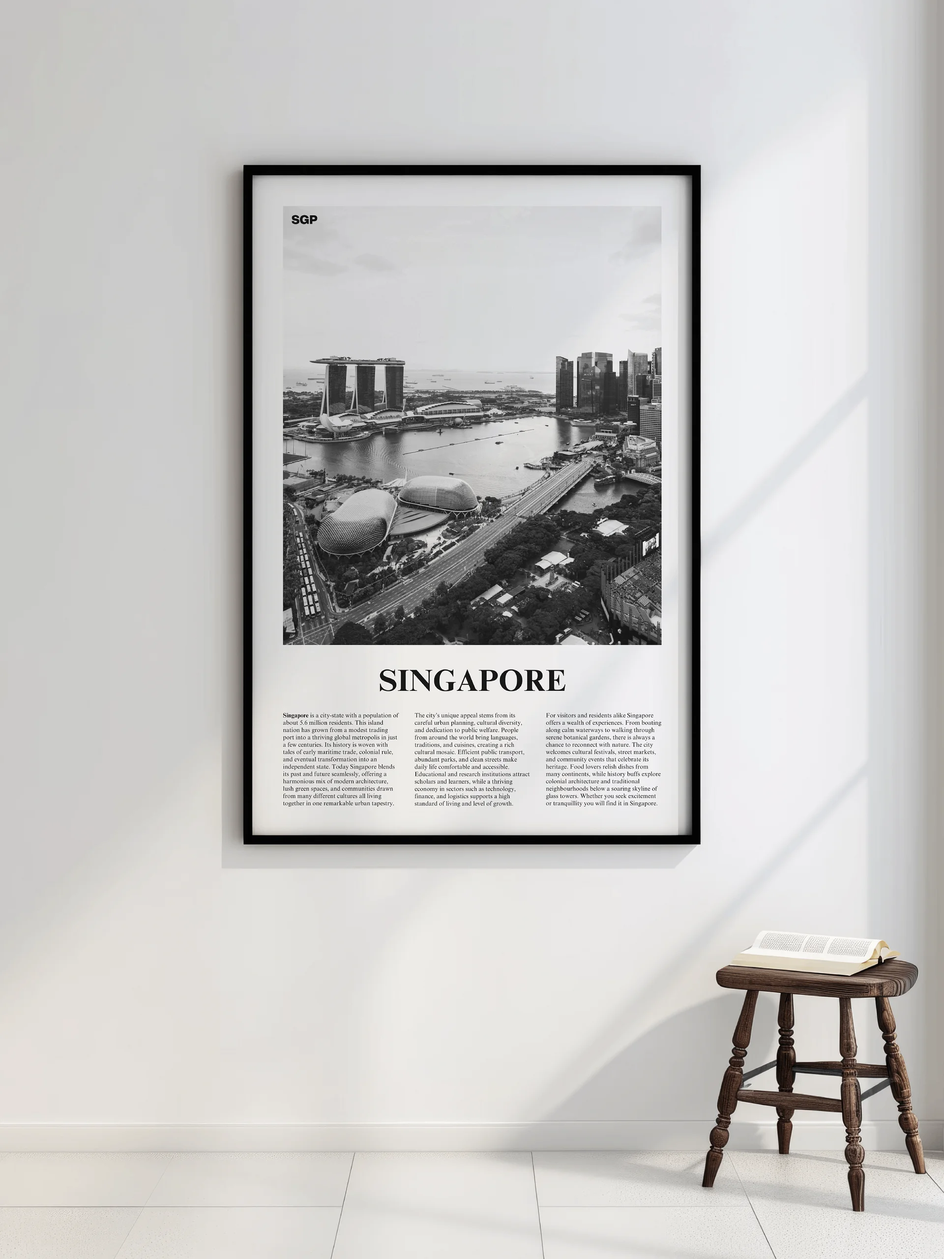 Singapore 01 Newspaper Poster | Framed product image (2)