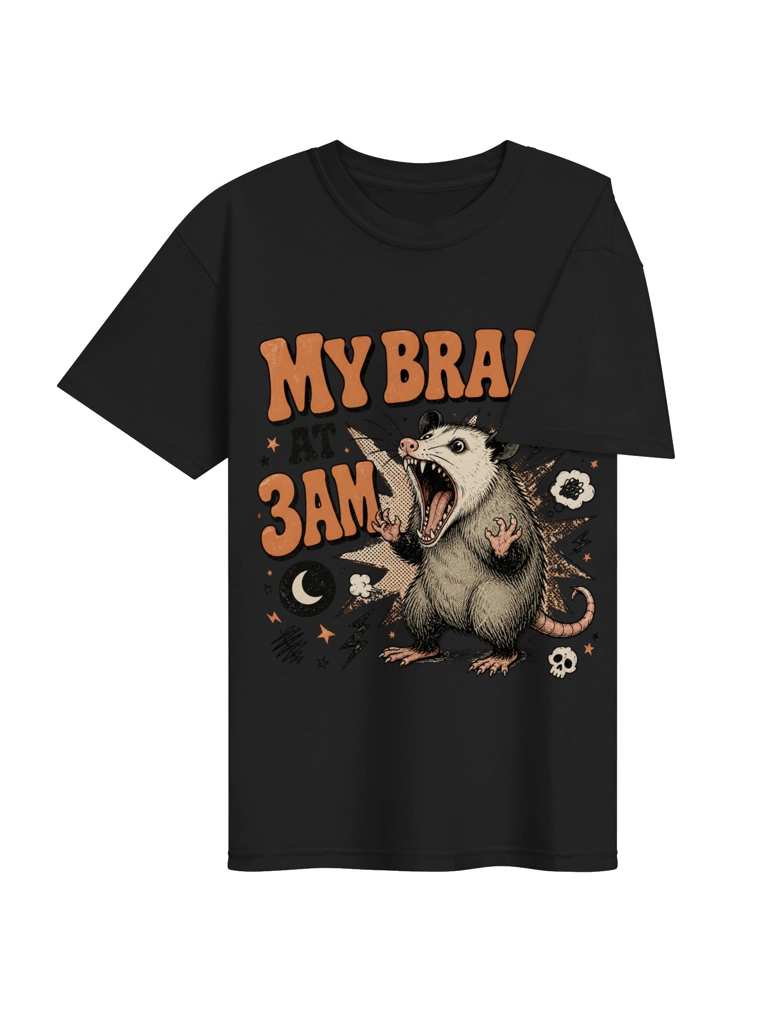 My Brain at 3AM — Screaming Possum Tee product image (4)