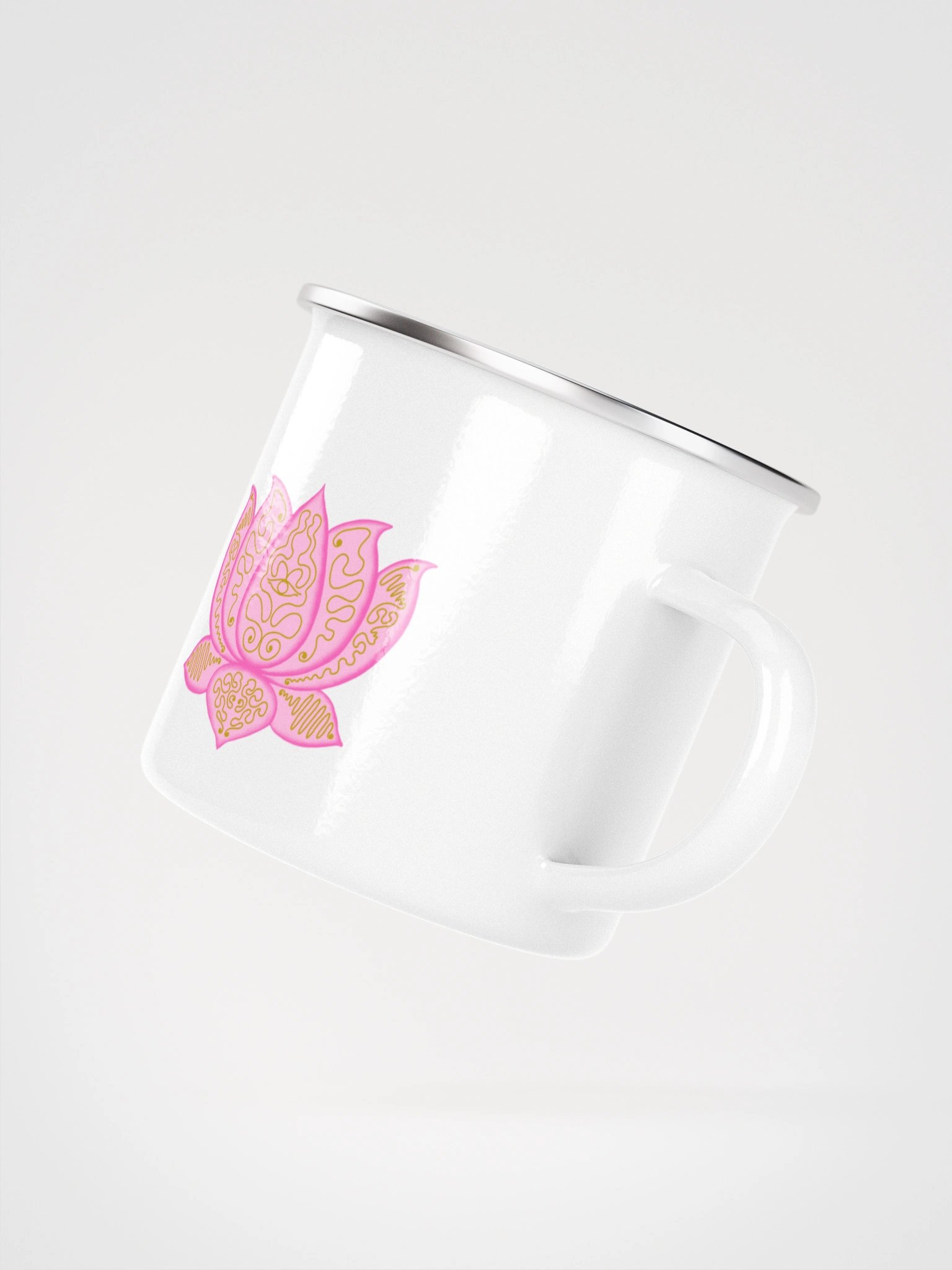 Lotus Harmony Enamel Mug product image (3)