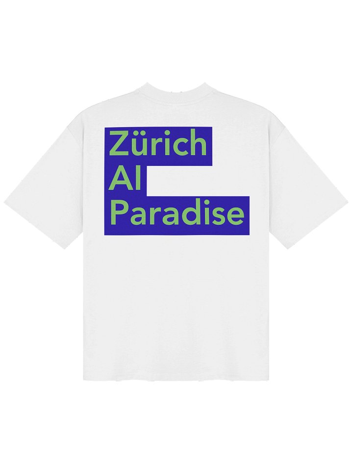 T-shirt Oversized Zurich AI Paradise Blue/Green product image (1)