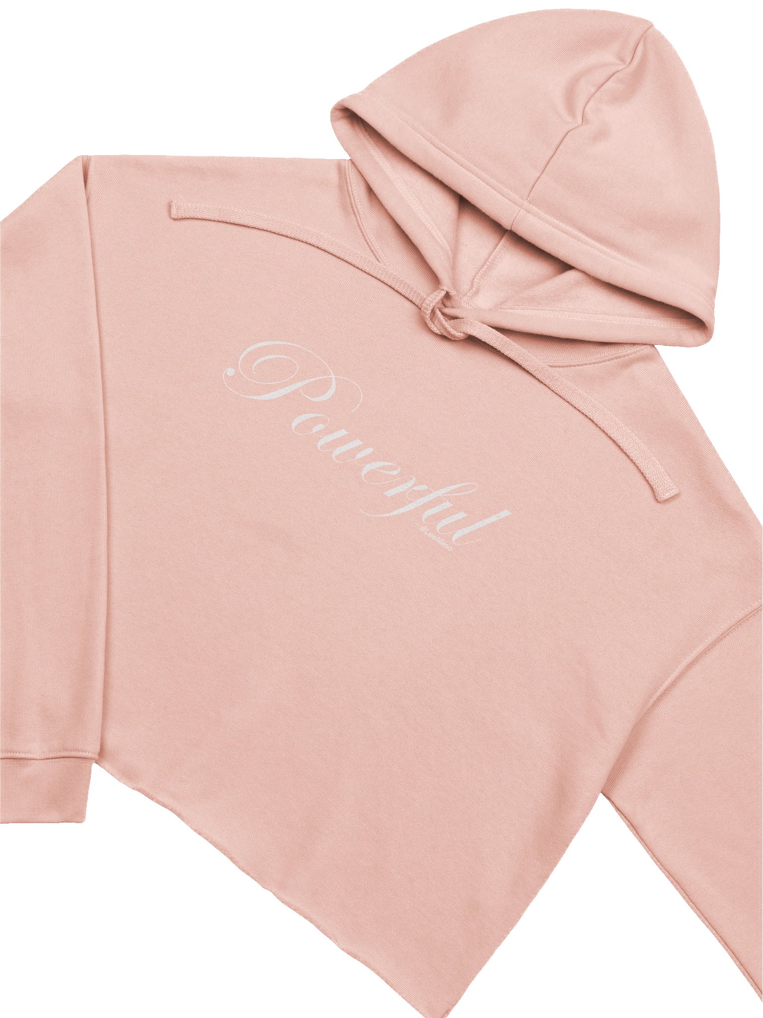 Powerfully Cursive Cropped Hoodie product image (3)