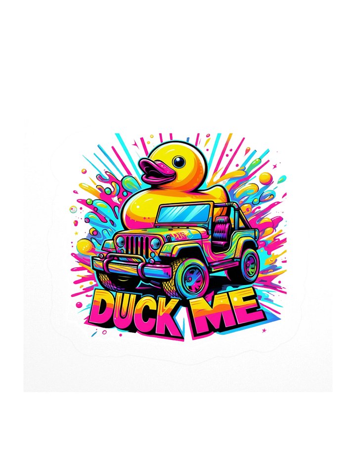 Jeepers Duck Me Arcade Style Kiss Cut Sticker product image (3)