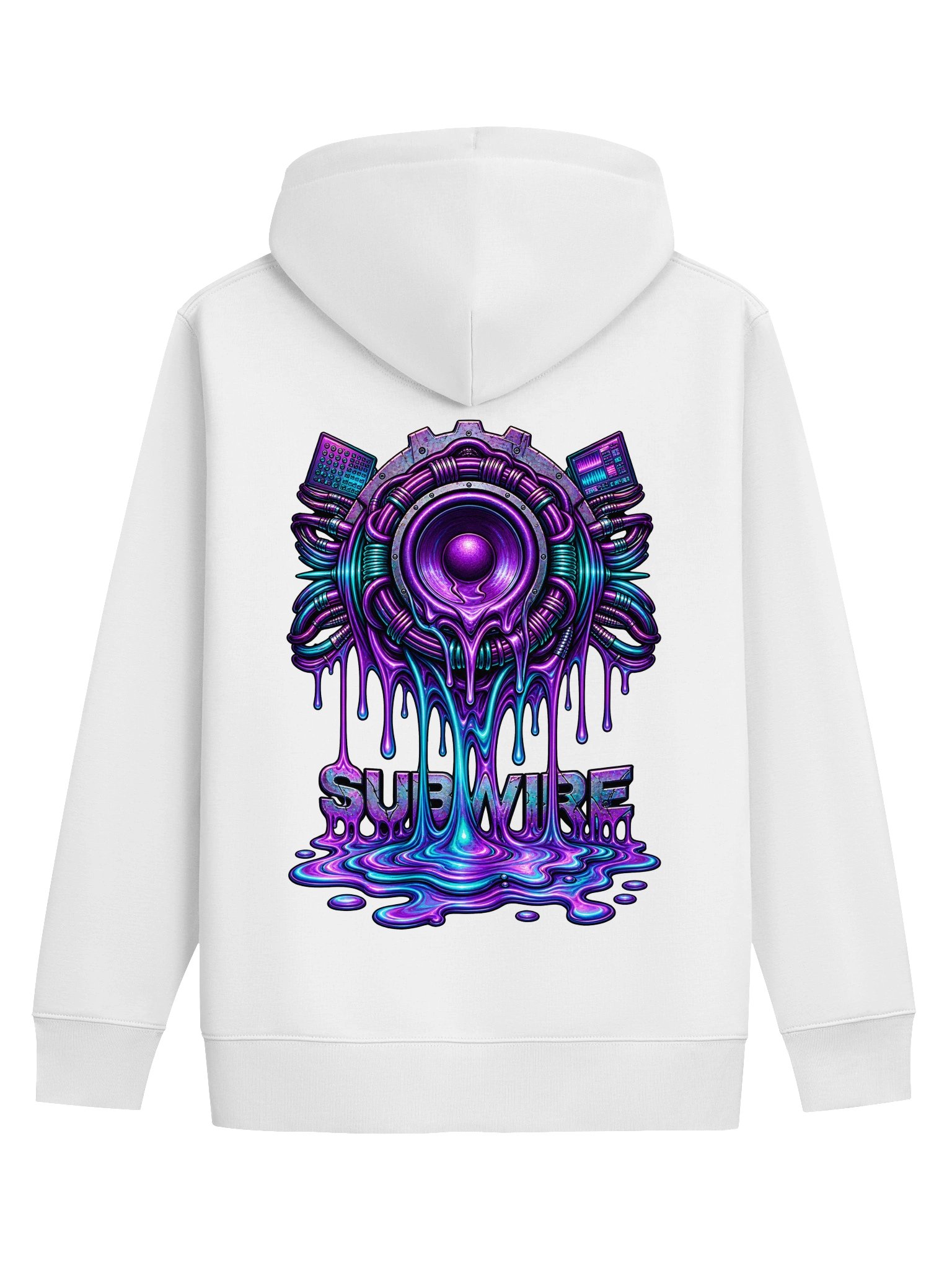SUBWIRE Drip Logo Hoodie - White product image (2)