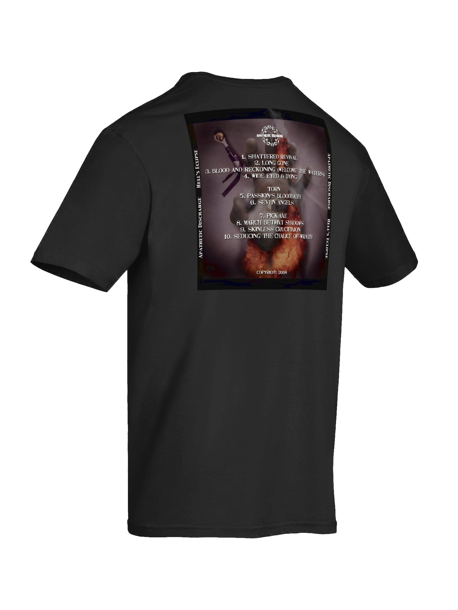 Apathetic Discharge "Hells Eclipse" Art T-Shirt product image (12)