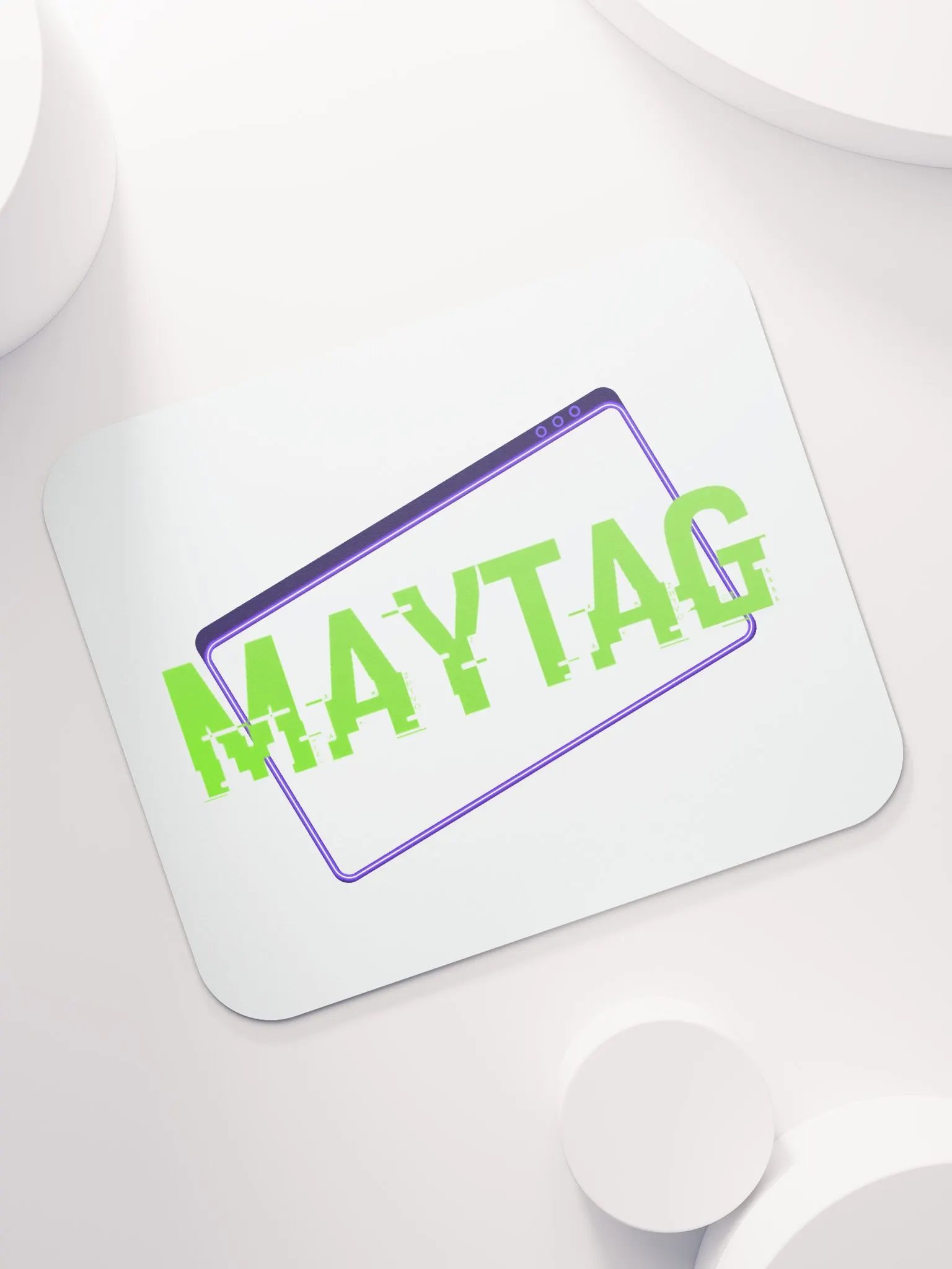 Maytag Logo Compact White Mousepad product image (1)