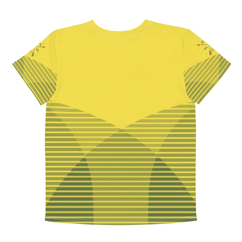 'Work Hard & Stay Humble' Work Ethic Yellow Youth T-Shirt product image (11)