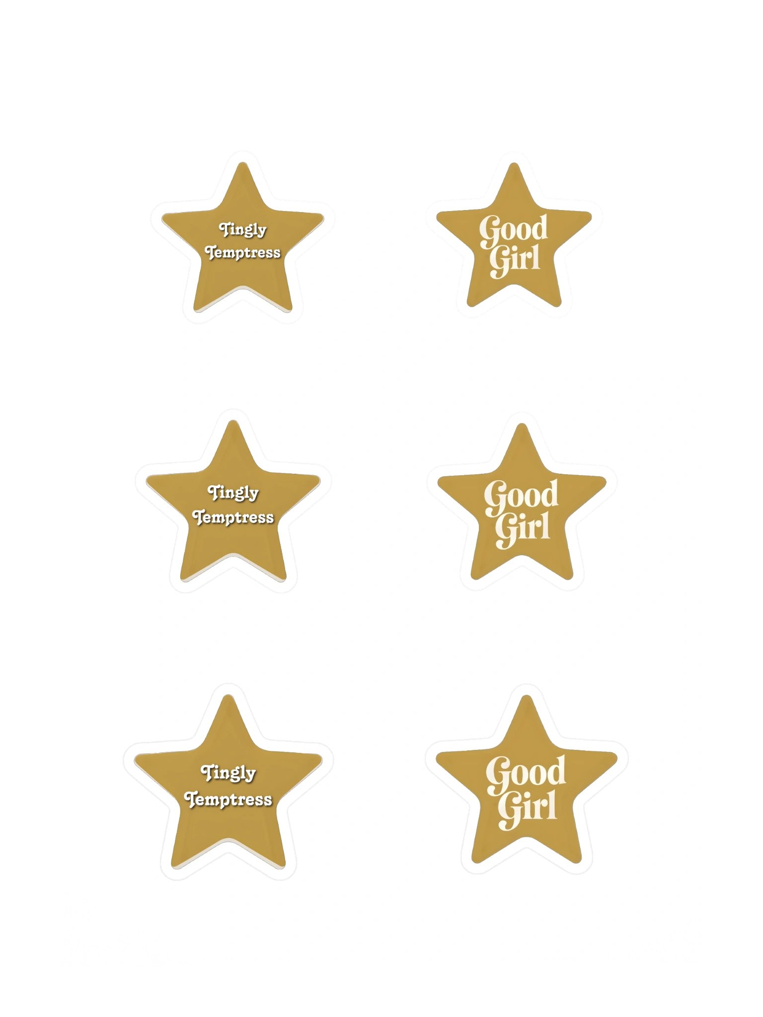 Good Girl/Tingly Temptress Kiss Cut Sticker Sheet product image (3)