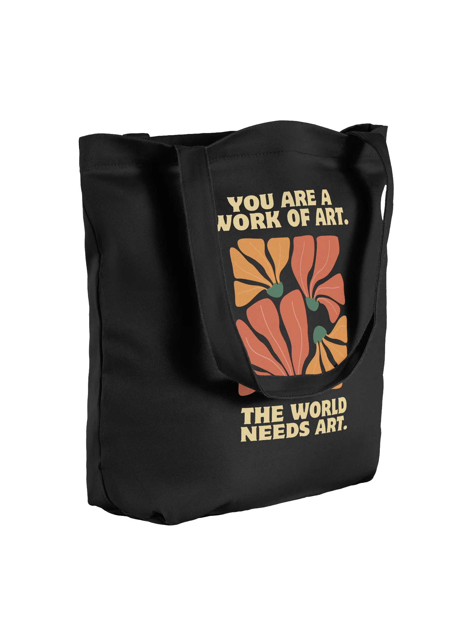 You Are a Work of Art. The World Needs Art. — Tote Bag product image (4)